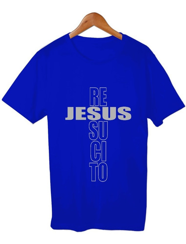 Jesus Resucito Cruz Remera Cristiana Friki Tu Eres