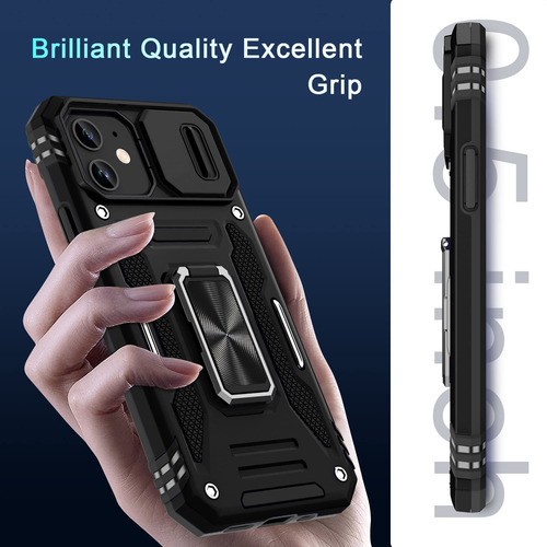 Funda De Teléfono Deerlamn Para iPhone 12/12 Pro Con Funda De Cámara Deslizante