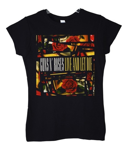 Polera Mujer Guns N Roses Live And Let Die Rock Abominatron