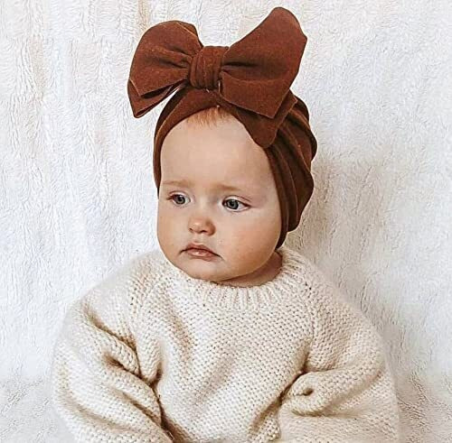 Gorro De Bebé Con Moño For Bebé Y Niña Gorro Suave