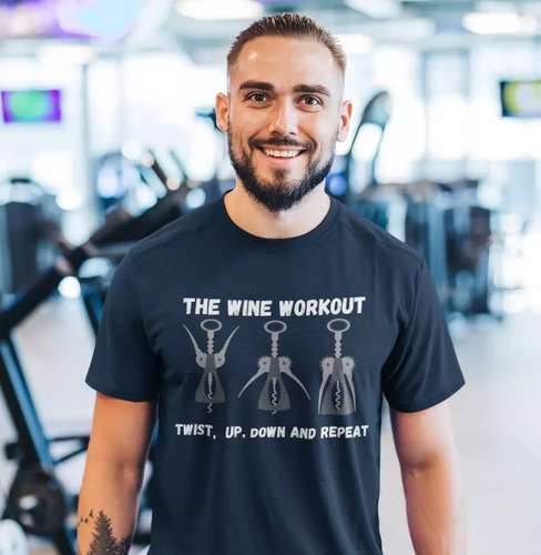 Camiseta Wine Workout