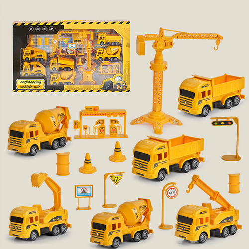 Juego De Vehículos De Construcción U Kids Excavator Dump T 3
