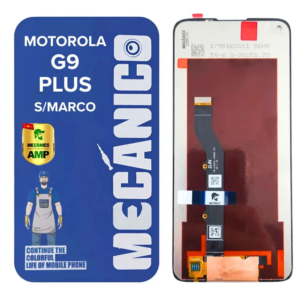 Modulo Compatible Motorola Moto G9 Plus Sin Marco Incell Mecanico Pantalla Display Tactil Repuesto Reparacion Celular Recambio Reemplazo Servicio Tecnico Instalacion Cambio Calidad Hd Definicion