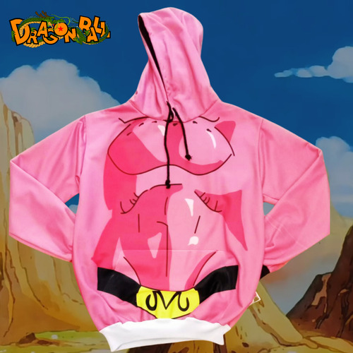 Sudadera Sublimada Majin Buu Dragon Ball Z