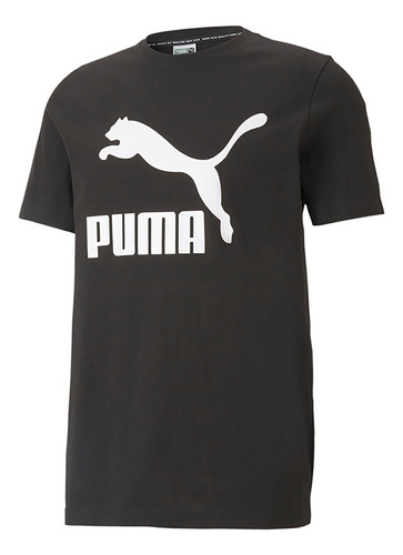 Camiseta Puma Classics Logo Tee  Hombre - Negro