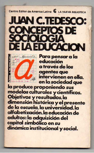 Conceptos De Sociologia De La Eduacion - Tedesco