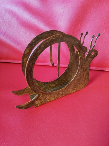 Imagen 8 de 9 de Porta Espiral Caracol Chapa Oxido Deco