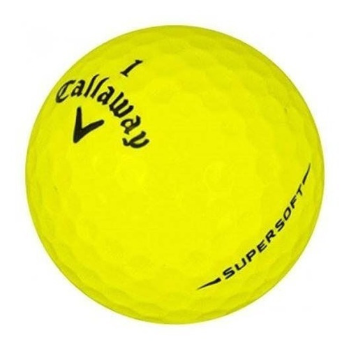 Callaway Supersoft Yellow Mint Lostgolfballs (paquete De 12)