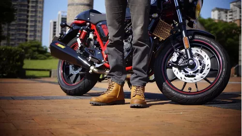 Botas Para Moto Augi Au5 Urban Reforzadas Tipo Zapatilla