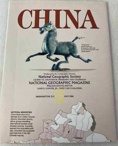 Mapa Poster China - National Geographic