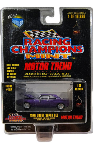 Dodge Super Bee 1970 (azul) - Racing Champions (1/64)