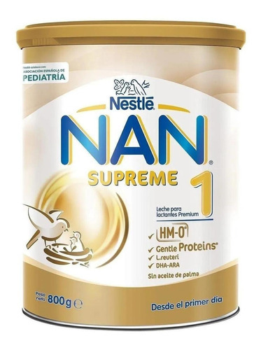 Fórmula infantil em pó Nestlé Nan Supreme 1 em lata 800g