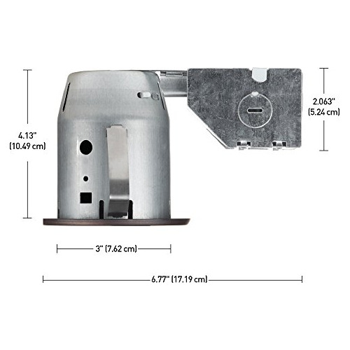Kit De Iluminacin Empotrada Redonda Giratoria De 3puLG 4-pac