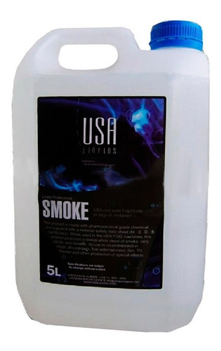 Liquido Maquina Humo Usa Linea Profesional Bidon 5litros