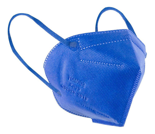 Kn95 Mascarillas Cubrebocas Lavables Caja10pz Colores Tomods Color Azul