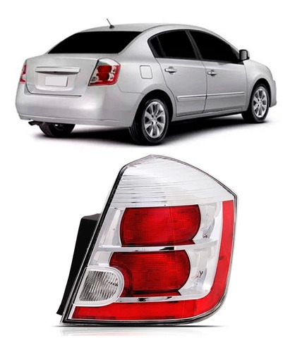 Lanterna Para Nissan Sentra 2007 08 09 2011 Traseira Bicolor