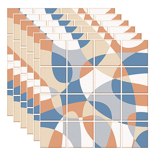 Con Estampado De Pegatinas En Forma De O, Azulejos A Cuadros