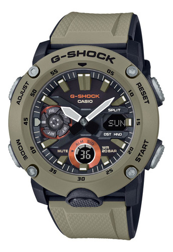 Reloj G-shock Ga-2000-5acr Split-verde Verde Verde Negro