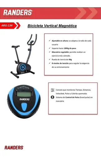 Manual de 2025 bicicleta fija randers