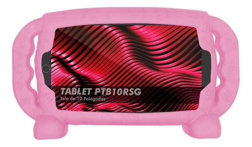 Capa Infantil Tablet Philco Ptb10rsg Tela 10 Case Top Rosa