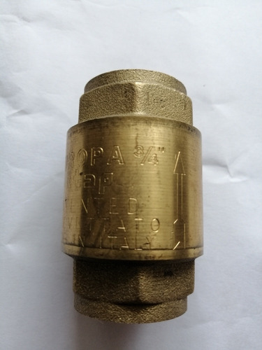 Valvula Check 3/4 Marca Europa Hecha En Italia. Nueva - New