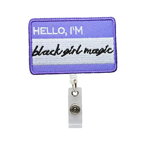 Black Girl Magic Badge Reel - Soporte De Identificació...