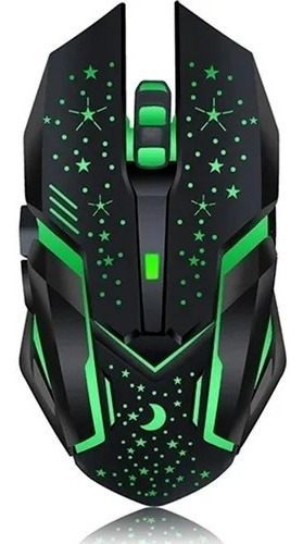 Mouse Gamer Inalámbrico Óptico 6 Botones Recargable