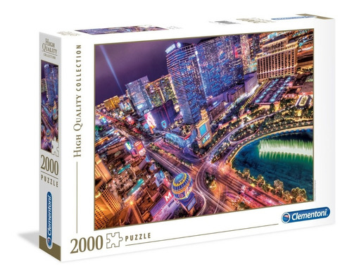 Puzzle Rompecabezas 2000 Pzs Las Vegas Clementoni 32555