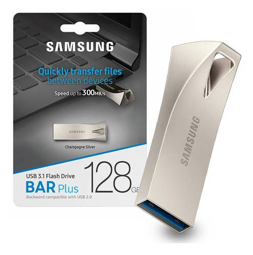 Samsung Bar Plus Usb 128gb 300mbps Memoria Metal Universal