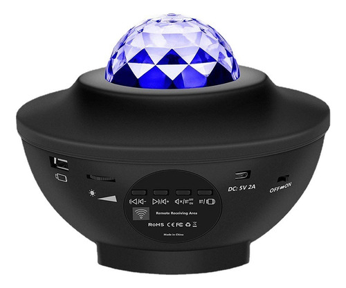 Proyector De Galaxia Estrellas Led Y Sonido Bluetooth