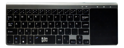 Teclado Känguru K-t10 Con Touchpad Inalámbrico Color Del Teclado Negro Idioma Español Latinoamérica