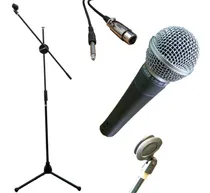 Comprar Combo Microfono Profesional Sm58 + Pie De Microfono + Pipeta