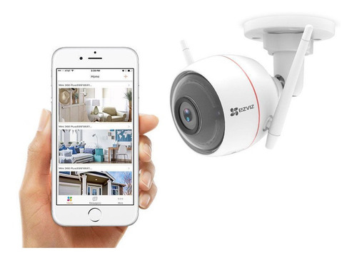 Imagen 4 de 9 de Camara Ip Wifi C3w Exterior Ezviz 720p Alarma Luz Full