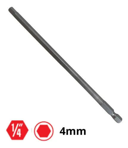 Ponteira Bits Hexagonal Allen 4mm 150mm E6264150 | Ifla | MercadoLivre
