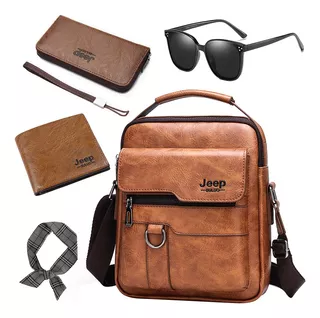 Bolso Mariconera Hombre Maletin Bandoleras Y Billetera Kit