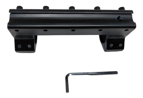 Imagem 6 de 10 de Suporte Mount Único Luneta Trilho 11mm Cbc Rossi Gamo Hatsan