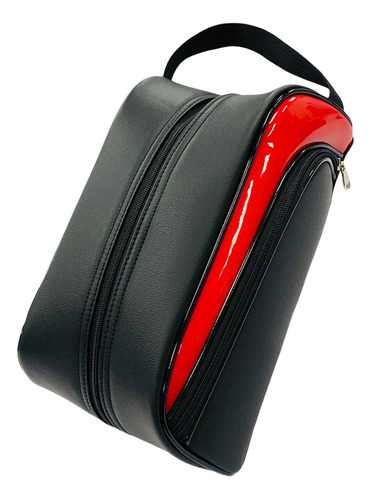 Bolsa Portátil Para Zapatos De Golf Con Cremallera, Rojo