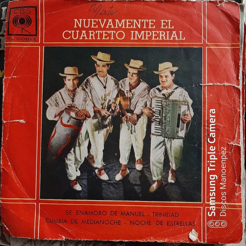 Simple Sobre Cuarteto Imperial Nuevamente Cbs C14