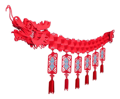 Festival De Primavera Dragón Decoración De Techo 3d Rojo