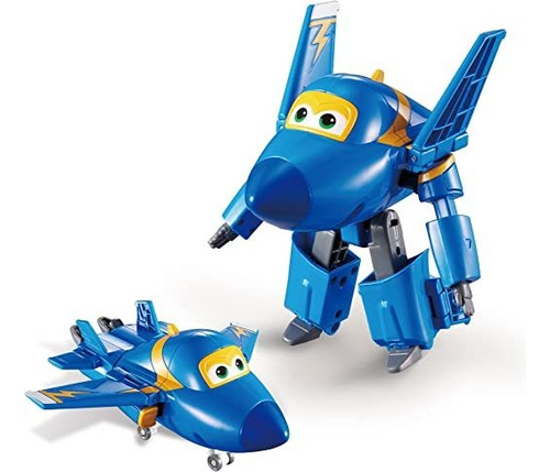 Super Wings- Transforming Jerome, Escala 5 Pulga