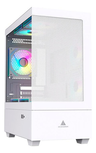 Gabinete Gamer Acegeek Elysium Mid-tower Lateral De Vidro Wh