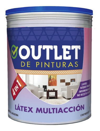 Pintura Latex Lavable Premium Int Ext Oferta X 1  Lts