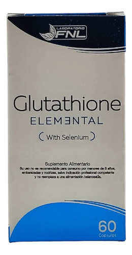 Glutathione Elemental Con Selenio Glutatión 60 Cápsulas 