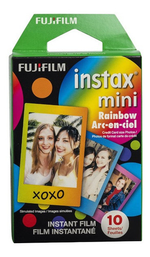 Imagen 1 de 10 de Fujifilm Cartucho Fuji Instax Mini Rainbow 10 Hojas
