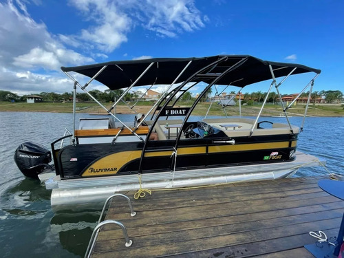 Lancha Pontoon F Boat 7500 Com Motor Mercury 150 Hp Pro Xs