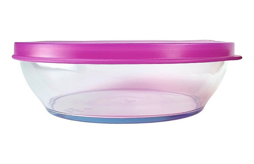 Tupperware Tigela Clear Bowl 410ml Roxo Policarbonato