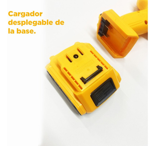 Taladro Atornillador 12v Ingco Ucdli1211 Inalámbrico 3/8 Led Color Amarillo