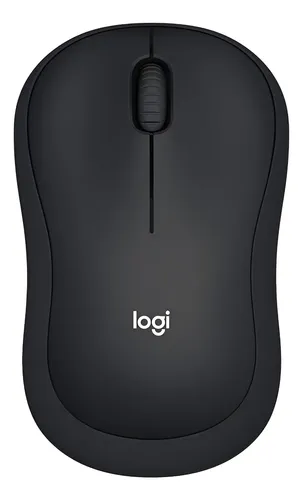 Mouse Logitech M220 Silent Touch 3 Botões S/ Fio 1000dpi Cor Pret...