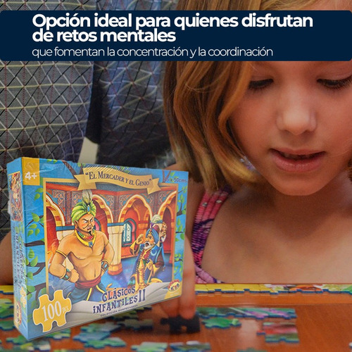 Puzzle Y Encaje Toyng El Mercader Y El Genio Set 6 Unidades
