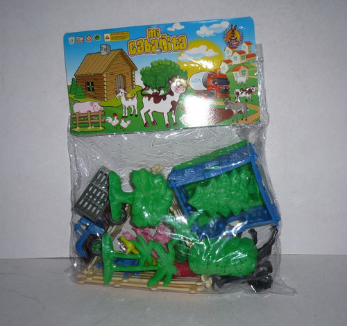 Cabaña Set Con Animales De Granja - Juguete Escala Bootleg